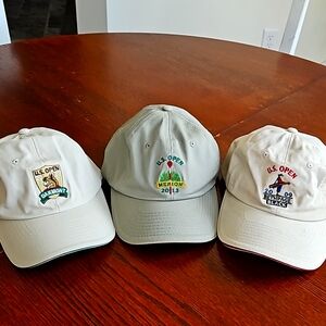 GOLF Lot of 3 US OPEN GOLF CAPS USGA
